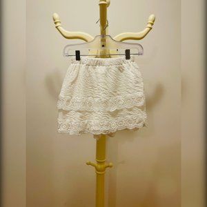 White Skort with Details - NWOT